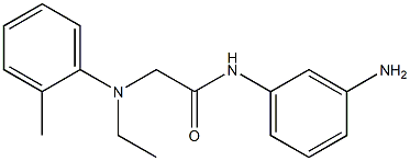 N-(3-aminophenyl)-2-[ethyl(2-methylphenyl)amino]acetamide 구조식 이미지