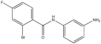 N-(3-aminophenyl)-2-bromo-4-fluorobenzamide 구조식 이미지