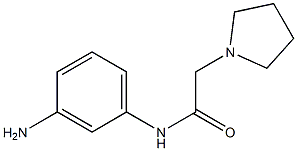 N-(3-aminophenyl)-2-pyrrolidin-1-ylacetamide Structure