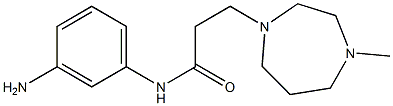 N-(3-aminophenyl)-3-(4-methyl-1,4-diazepan-1-yl)propanamide 구조식 이미지