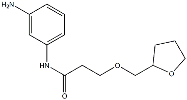 N-(3-aminophenyl)-3-(oxolan-2-ylmethoxy)propanamide 구조식 이미지