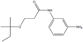 N-(3-aminophenyl)-3-[(2-methylbutan-2-yl)oxy]propanamide 구조식 이미지