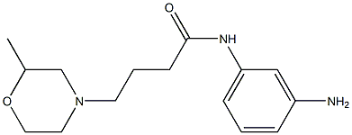 N-(3-aminophenyl)-4-(2-methylmorpholin-4-yl)butanamide 구조식 이미지