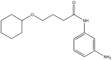 N-(3-aminophenyl)-4-(cyclohexyloxy)butanamide 구조식 이미지