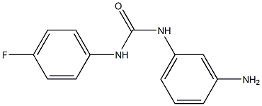 N-(3-aminophenyl)-N'-(4-fluorophenyl)urea 구조식 이미지