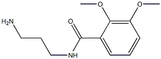 N-(3-aminopropyl)-2,3-dimethoxybenzamide 구조식 이미지