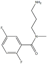 N-(3-aminopropyl)-2,5-difluoro-N-methylbenzamide 구조식 이미지