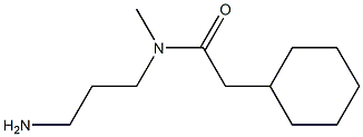 N-(3-aminopropyl)-2-cyclohexyl-N-methylacetamide 구조식 이미지