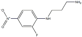 N-(3-aminopropyl)-2-fluoro-4-nitroaniline 구조식 이미지