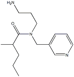 N-(3-aminopropyl)-2-methyl-N-(pyridin-3-ylmethyl)pentanamide 구조식 이미지