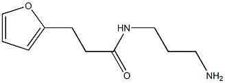N-(3-aminopropyl)-3-(furan-2-yl)propanamide 구조식 이미지