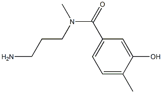 N-(3-aminopropyl)-3-hydroxy-N,4-dimethylbenzamide Structure