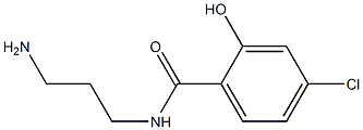 N-(3-aminopropyl)-4-chloro-2-hydroxybenzamide 구조식 이미지