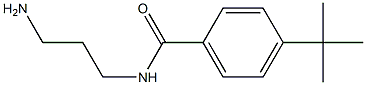 N-(3-aminopropyl)-4-tert-butylbenzamide 구조식 이미지