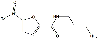 N-(3-aminopropyl)-5-nitro-2-furamide 구조식 이미지