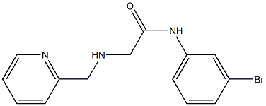 N-(3-bromophenyl)-2-[(pyridin-2-ylmethyl)amino]acetamide 구조식 이미지