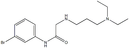 N-(3-bromophenyl)-2-{[3-(diethylamino)propyl]amino}acetamide 구조식 이미지