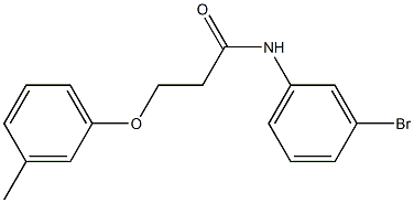 N-(3-bromophenyl)-3-(3-methylphenoxy)propanamide Structure