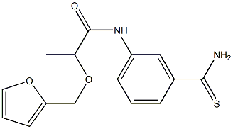 N-(3-carbamothioylphenyl)-2-(furan-2-ylmethoxy)propanamide Structure