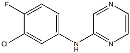 N-(3-chloro-4-fluorophenyl)pyrazin-2-amine 구조식 이미지