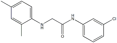 N-(3-chlorophenyl)-2-[(2,4-dimethylphenyl)amino]acetamide Structure