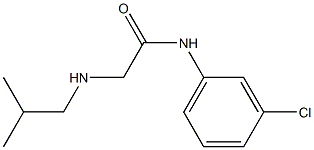 N-(3-chlorophenyl)-2-[(2-methylpropyl)amino]acetamide Structure