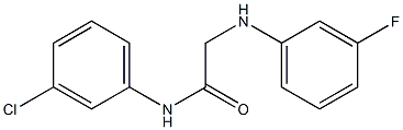 N-(3-chlorophenyl)-2-[(3-fluorophenyl)amino]acetamide 구조식 이미지