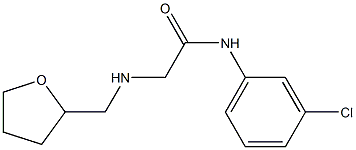 N-(3-chlorophenyl)-2-[(oxolan-2-ylmethyl)amino]acetamide Structure