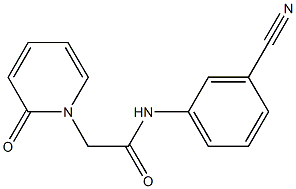 N-(3-cyanophenyl)-2-(2-oxo-1,2-dihydropyridin-1-yl)acetamide 구조식 이미지