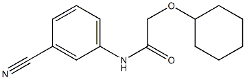 N-(3-cyanophenyl)-2-(cyclohexyloxy)acetamide 구조식 이미지