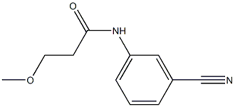 N-(3-cyanophenyl)-3-methoxypropanamide 구조식 이미지