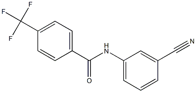 N-(3-cyanophenyl)-4-(trifluoromethyl)benzamide 구조식 이미지