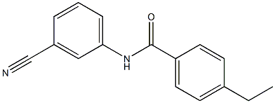 N-(3-cyanophenyl)-4-ethylbenzamide Structure