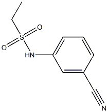 N-(3-cyanophenyl)ethanesulfonamide Structure