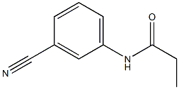N-(3-cyanophenyl)propanamide 구조식 이미지