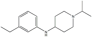 N-(3-ethylphenyl)-1-(propan-2-yl)piperidin-4-amine 구조식 이미지