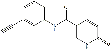 N-(3-ethynylphenyl)-6-oxo-1,6-dihydropyridine-3-carboxamide 구조식 이미지