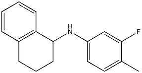 N-(3-fluoro-4-methylphenyl)-1,2,3,4-tetrahydronaphthalen-1-amine 구조식 이미지