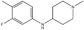 N-(3-fluoro-4-methylphenyl)-1-methylpiperidin-4-amine 구조식 이미지