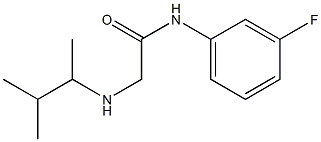 N-(3-fluorophenyl)-2-[(3-methylbutan-2-yl)amino]acetamide Structure