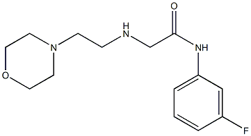 N-(3-fluorophenyl)-2-{[2-(morpholin-4-yl)ethyl]amino}acetamide 구조식 이미지