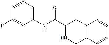 N-(3-iodophenyl)-1,2,3,4-tetrahydroisoquinoline-3-carboxamide 구조식 이미지