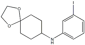 N-(3-iodophenyl)-1,4-dioxaspiro[4.5]decan-8-amine Structure