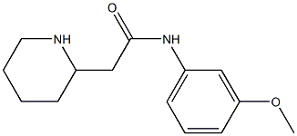 N-(3-methoxyphenyl)-2-(piperidin-2-yl)acetamide Structure