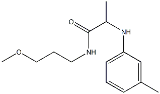 N-(3-methoxypropyl)-2-[(3-methylphenyl)amino]propanamide Structure
