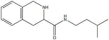 N-(3-methylbutyl)-1,2,3,4-tetrahydroisoquinoline-3-carboxamide Structure