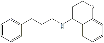 N-(3-phenylpropyl)-3,4-dihydro-2H-1-benzothiopyran-4-amine 구조식 이미지