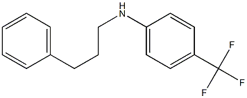 N-(3-phenylpropyl)-4-(trifluoromethyl)aniline Structure