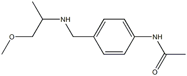 N-(4-{[(1-methoxypropan-2-yl)amino]methyl}phenyl)acetamide Structure