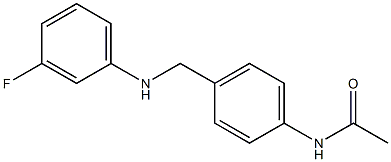 N-(4-{[(3-fluorophenyl)amino]methyl}phenyl)acetamide 구조식 이미지